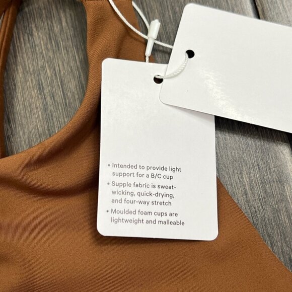 Lululemon NWT Like a Cloud High-Neck Longline Bra Roasted Brown - Picture 4 of 7